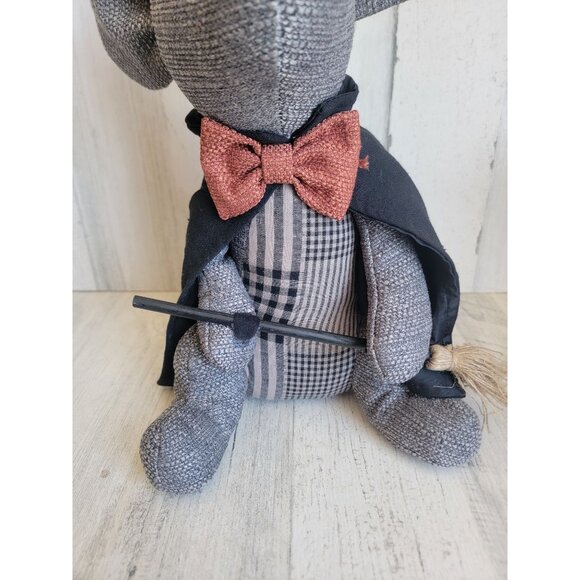 Halloween Sitting witch mouse broom door greeter mice - Picture 3 of 8